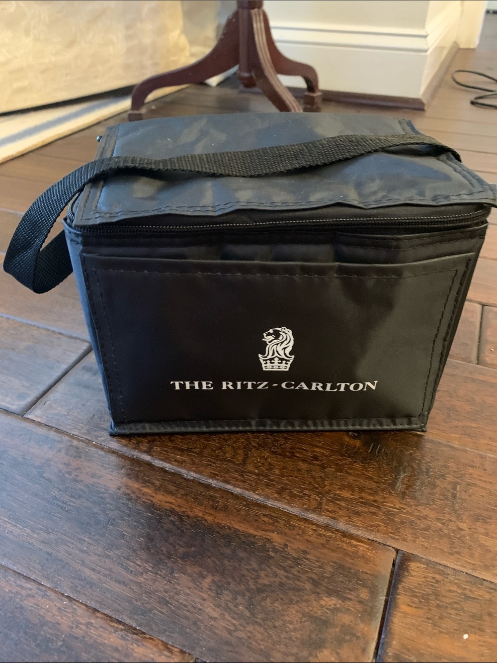 The Ritz-Carlton Black Zip Top Cooler Bsg with front pocket